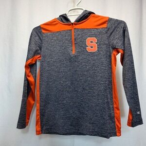 Syracuse Orangemen NCAA Youth Small 8-10 Quarter Zip Hoodie Pullover Colosseum
